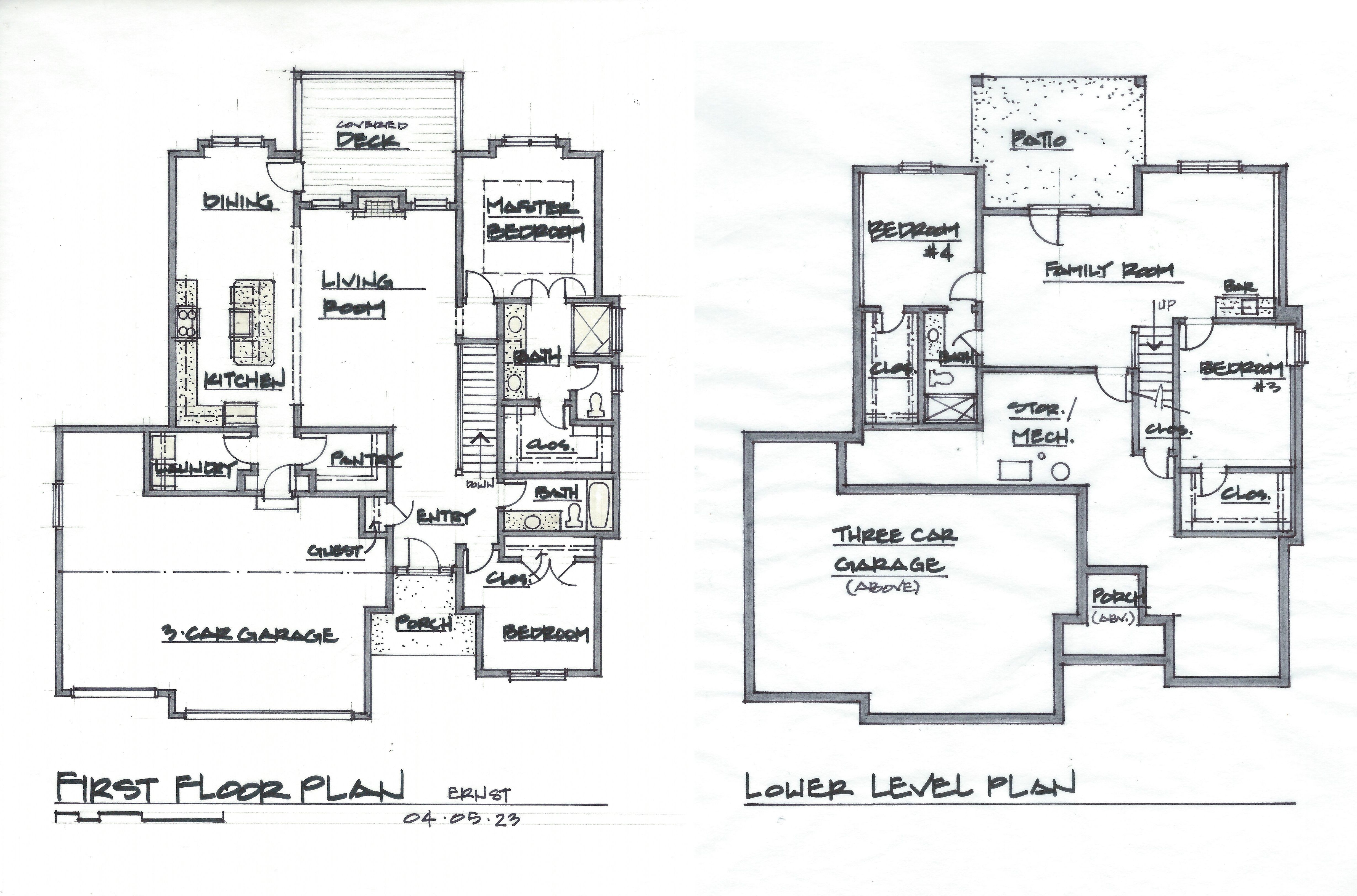 Ernst Brothers Home Construction floorplan