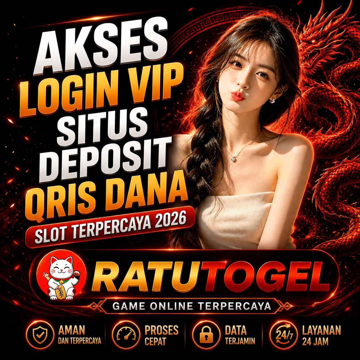 RATUTOGEL : Akses Login VIP Situs Deposit Qris DANA Slot Terpercaya 2026 image 1
