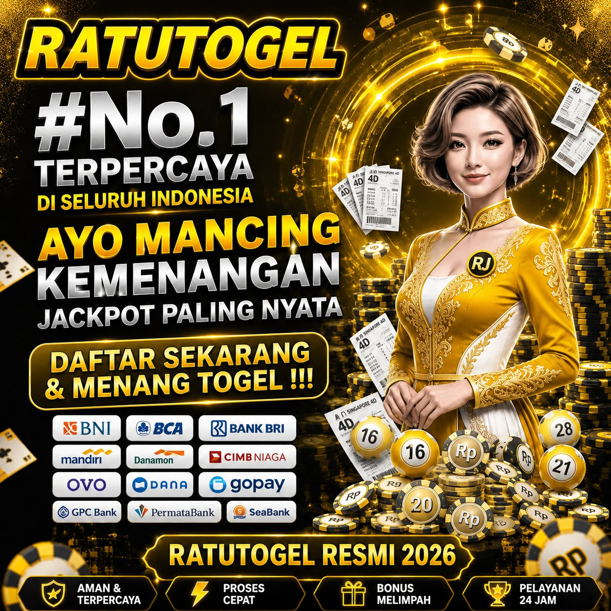 RATUTOGEL: Login Utama Situs Toto & Bandar Togel Macau 5D Resmi & Terpercaya