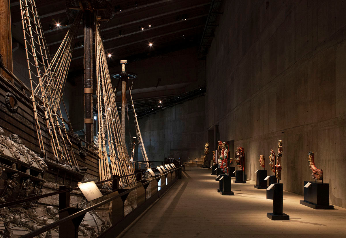 The Vasa Museum got a new lighting design during the year. Stockholm, Sweden.