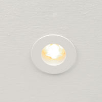 White Gizmo Downlight, recessed in ceiling