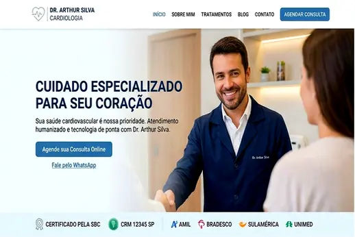 site para médicos