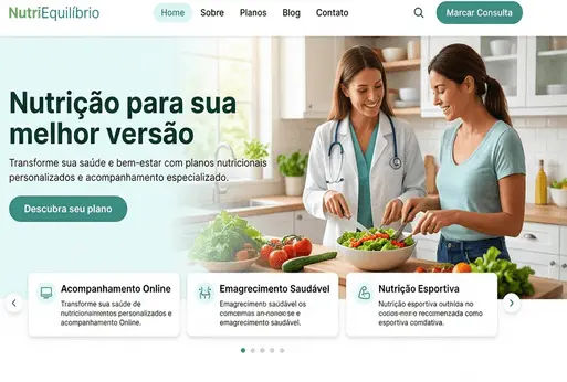 site para nutricionistas