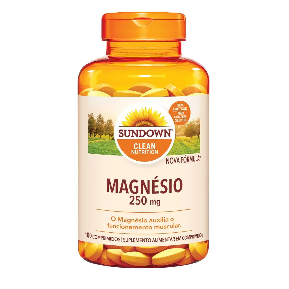 Suplemento Alimentar Sundown Magnesio 250mg 100 Comprimidos