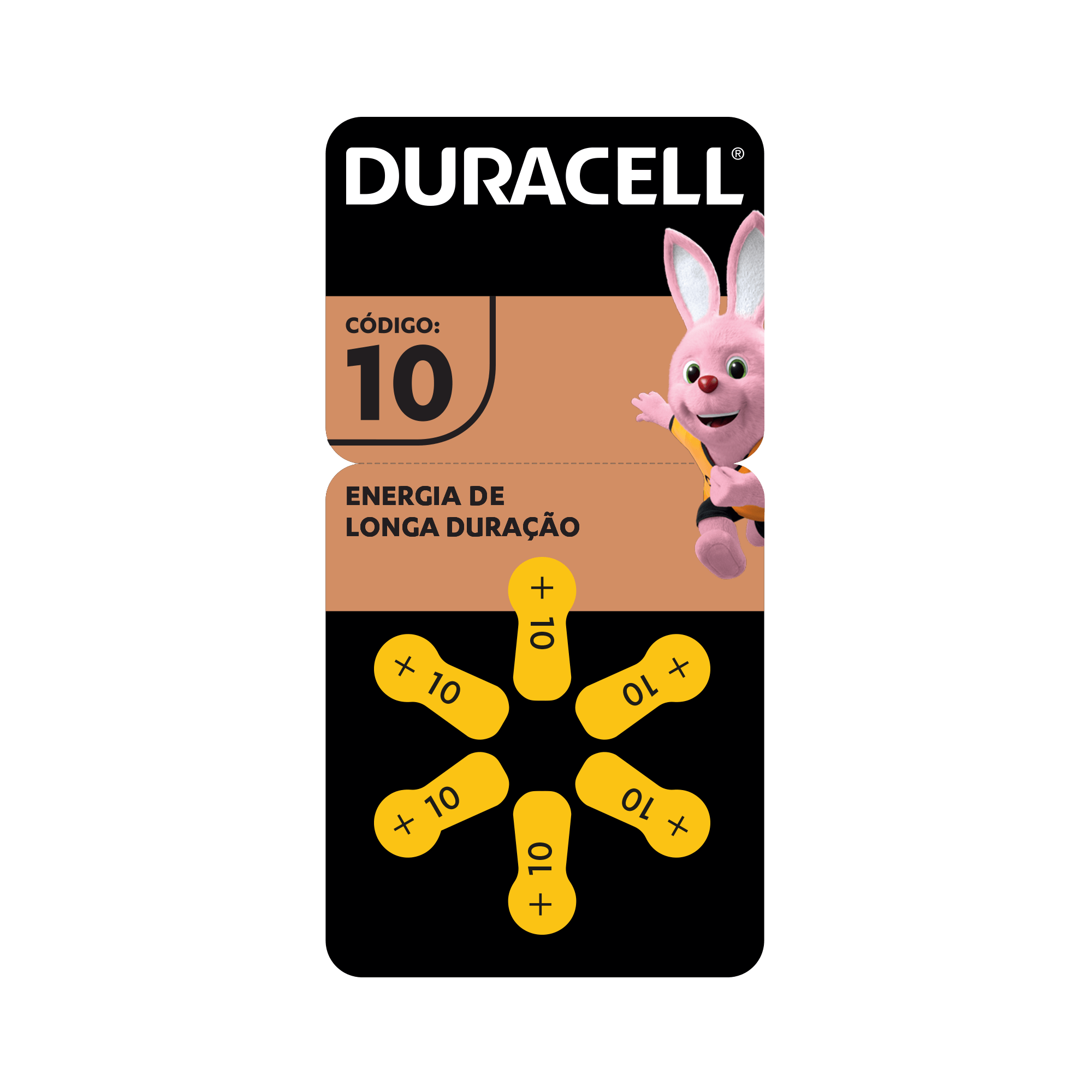 Pilha Auditiva Duracell 10 Com 6 Unidades