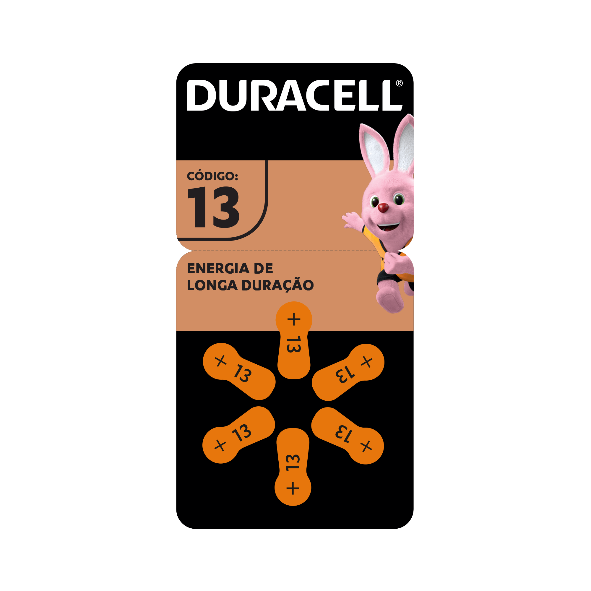 Pilha para Aparelhos Auditivos 13 Duracell 6 Unidades