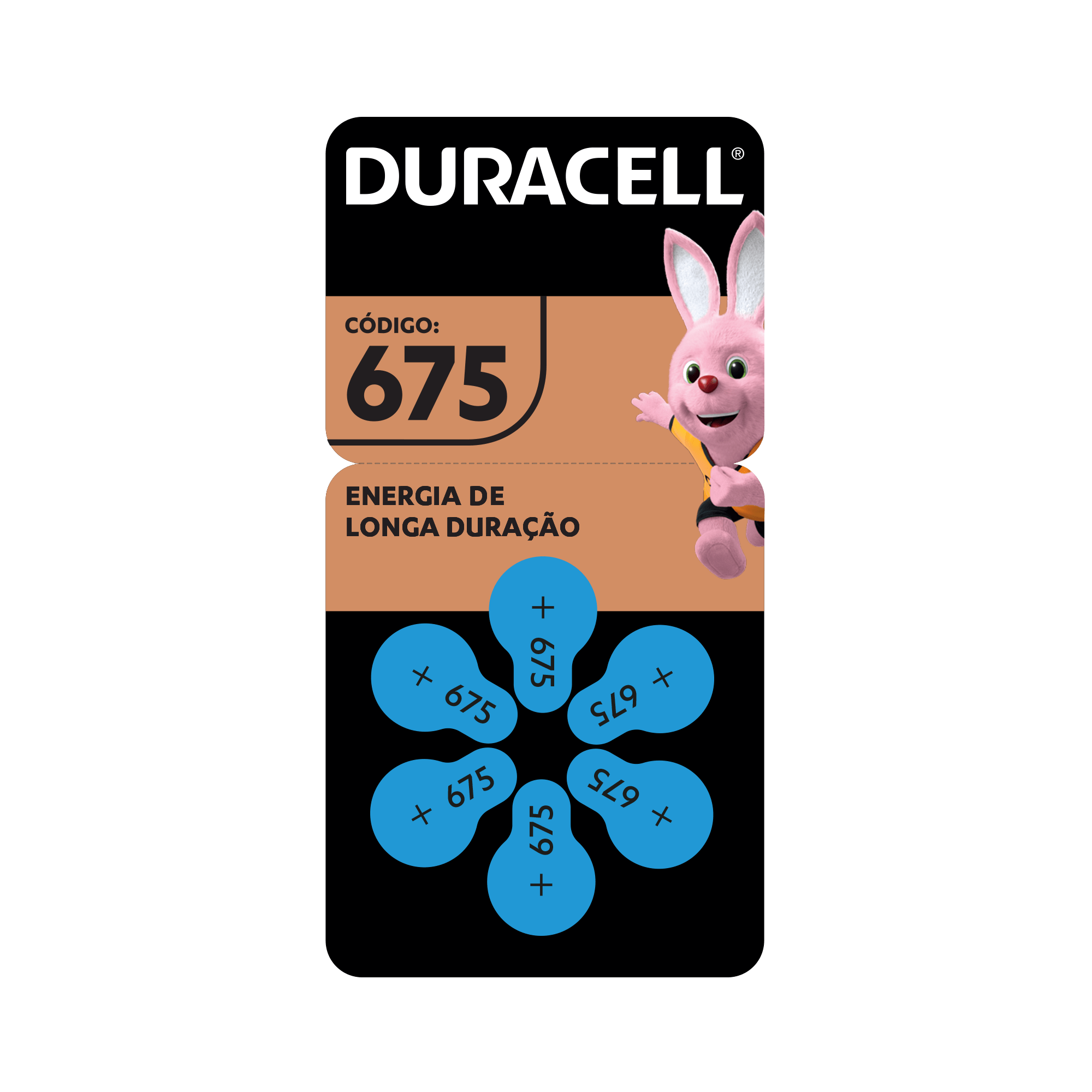 Pilha Auditiva Duracell 675 Com 6 Unidades