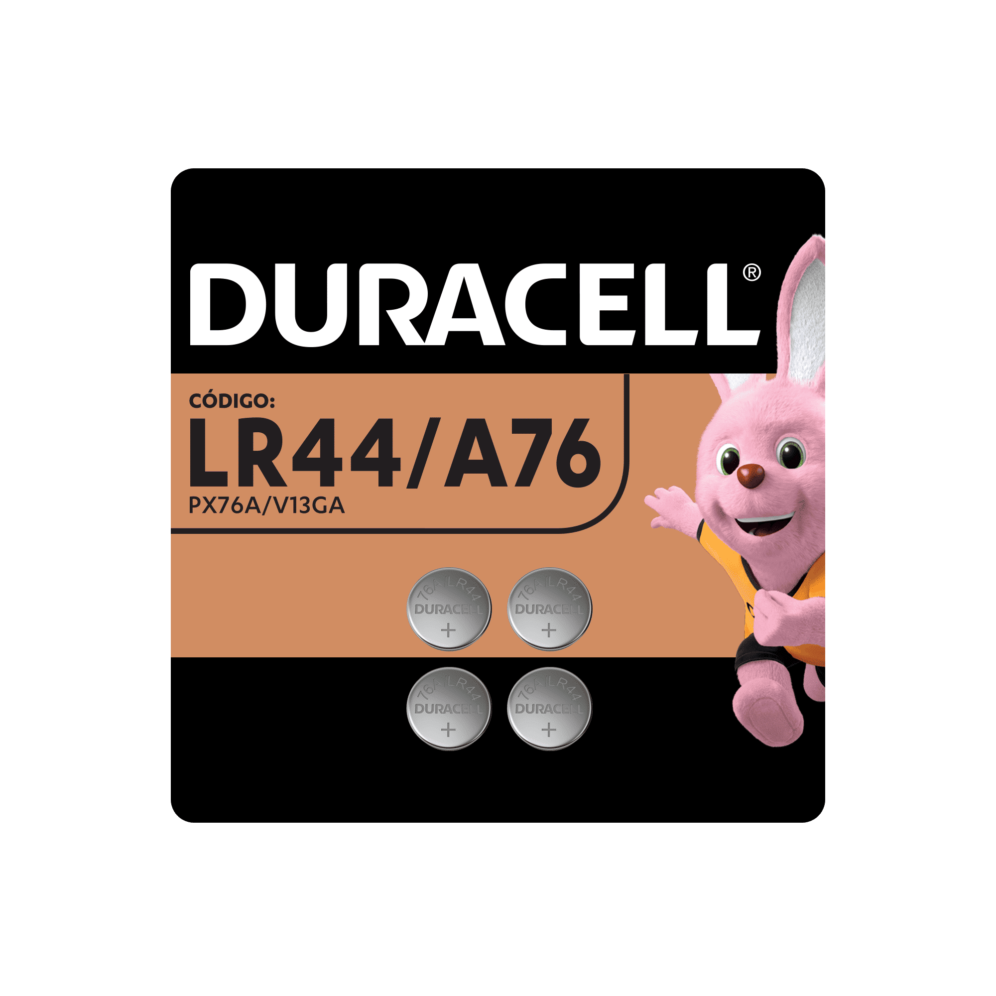 Pilha Botao Lr44/a76 Duracell Com 4 Unidades