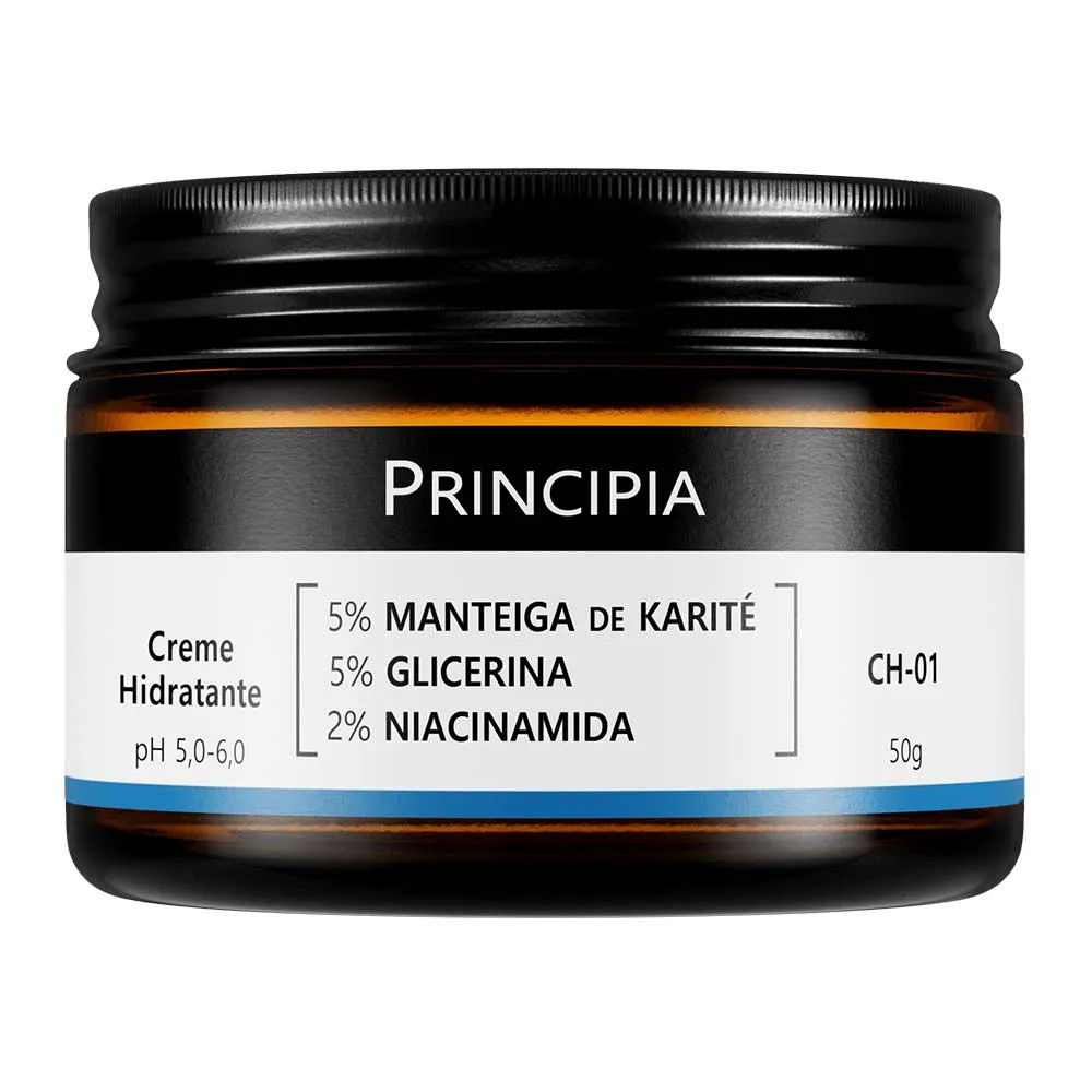 Creme Hidratante Principia CH-01 5% Manteiga de Karité 5% Glicerina 2% Niacinamida 50g