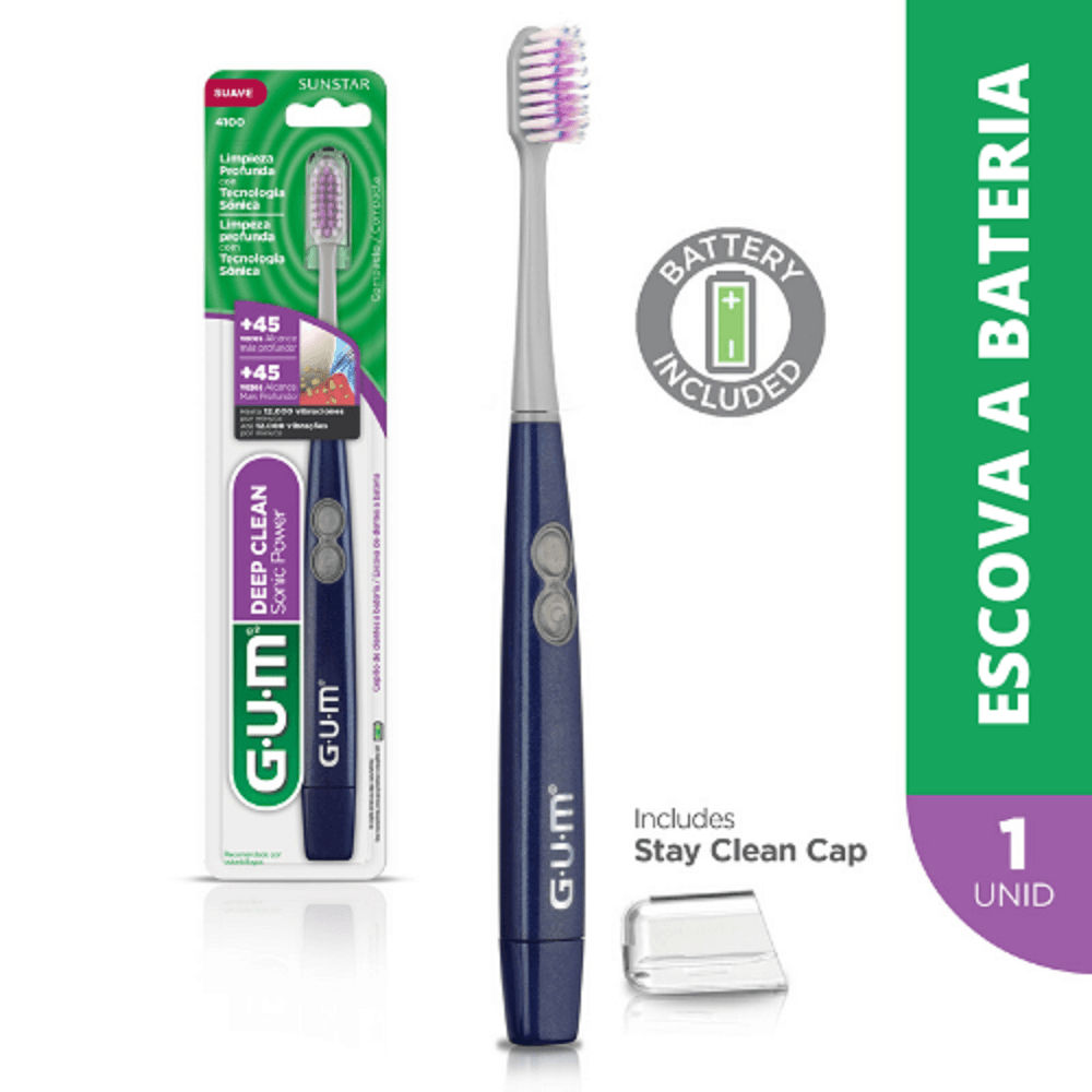 Escova Dental Gum Eletrica Sonic Deep Clean