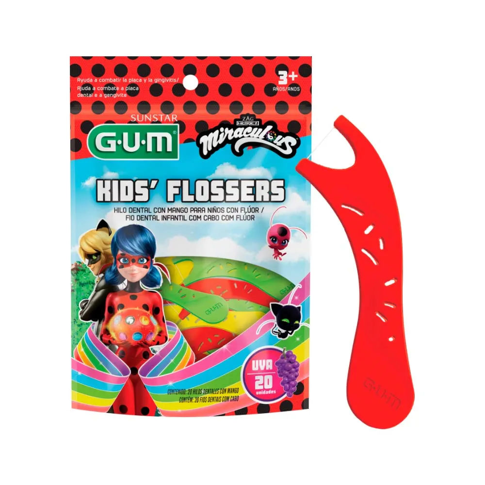 Fio Dental Gum Miraculous Com 20 Uva Com Fluor