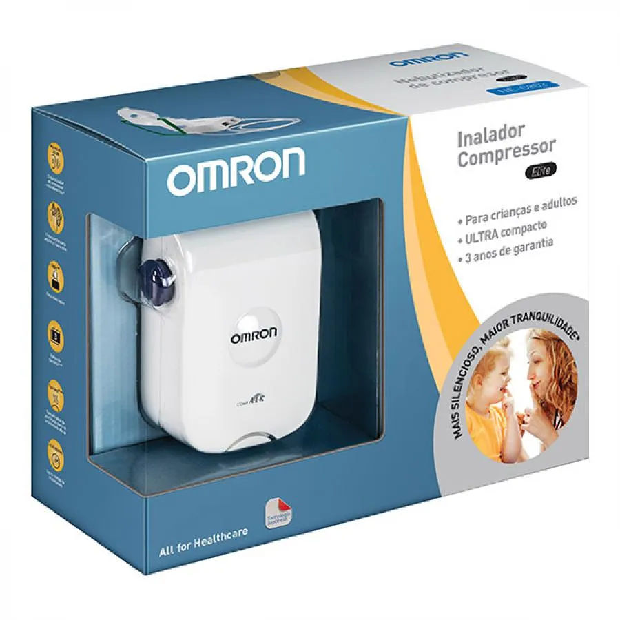 Inalador e Nebulizador Compressor Omron Elite NE-C803