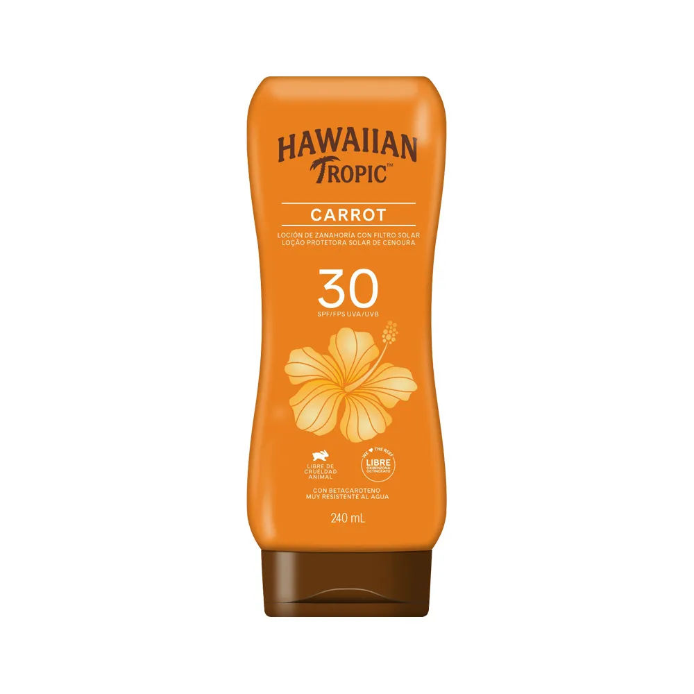 Protetor Solar Hawaiian Tropic Carrot Fps30 240ml