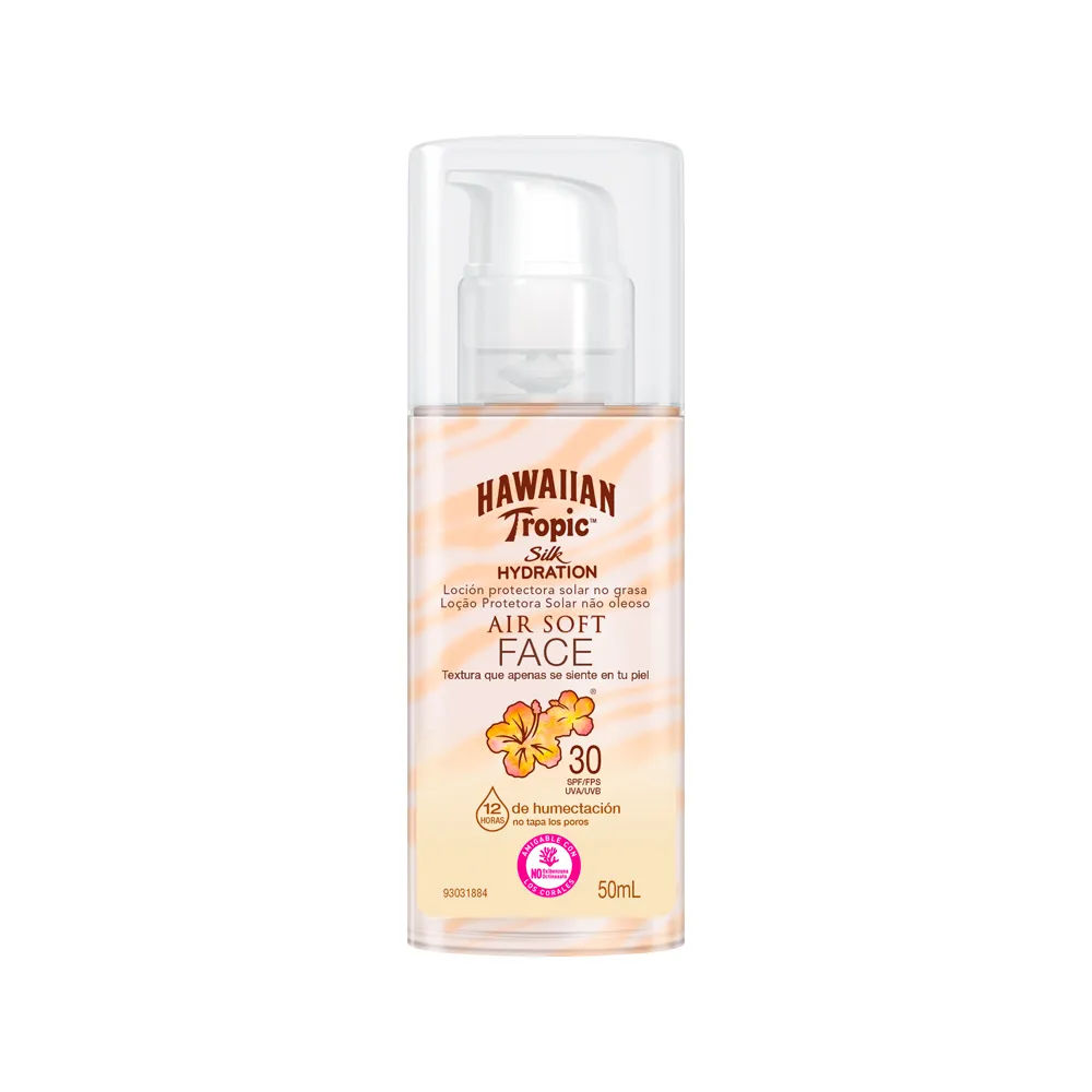 Protetor Solar Hawaiian Tropic Silk Hydration 50ml Fps30 Air Soft Face