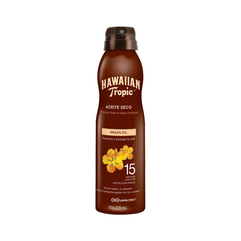 Protetor Solar Hawaiian Tropic Aceite Seco Fps15 170ml