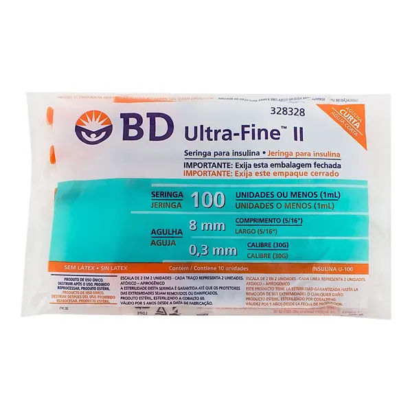 Seringa Bd Ultra Fine 10 unidades 1ml