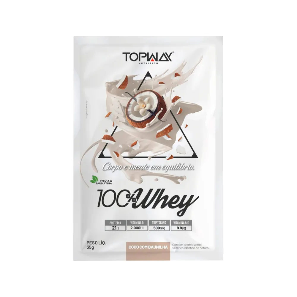 Topway 100% Whey 35gr Coco Com Baunilha