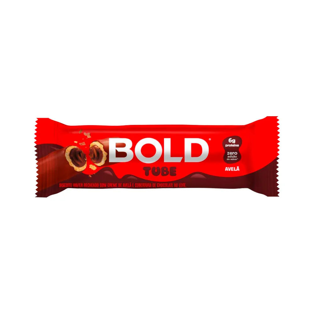 Barra De Proteína Bold Tube Avelã 30g