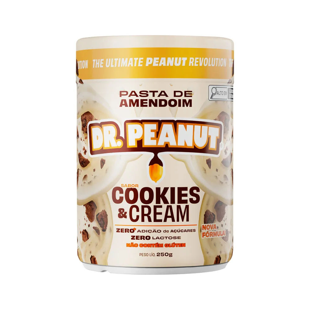 Pasta De Amendoim Dr.peanut 250gr Cookies E Cream