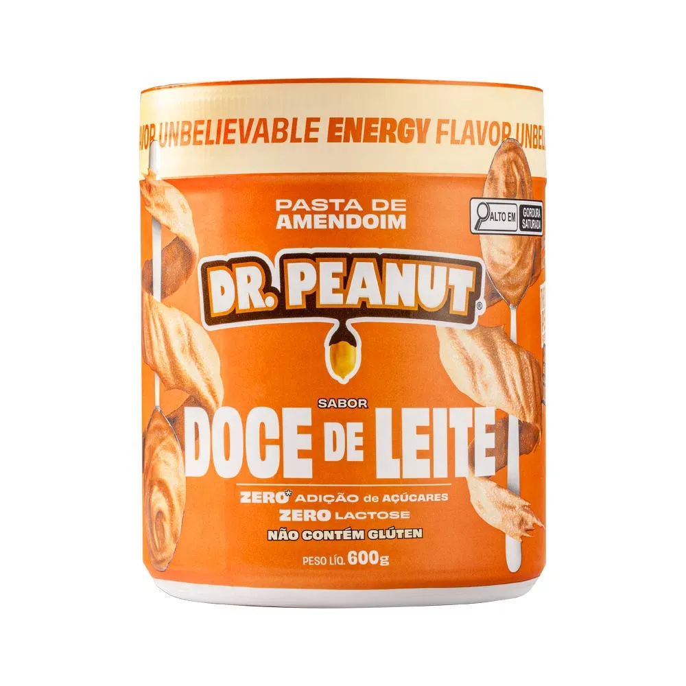 Pasta de Amendoim Dr Peanut Doce de Leite Com Whey 600g
