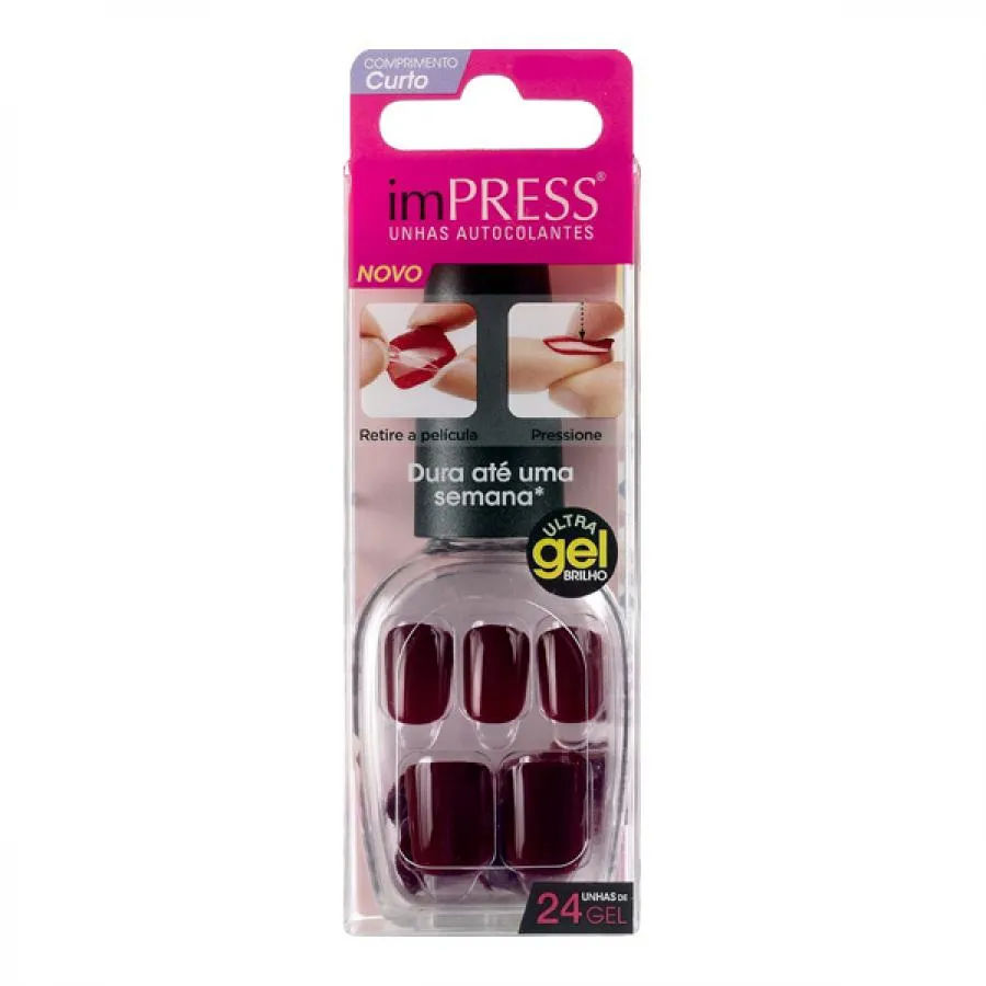 Unhas Autocolantes Impress Rated R Curta Com 24 Unidades