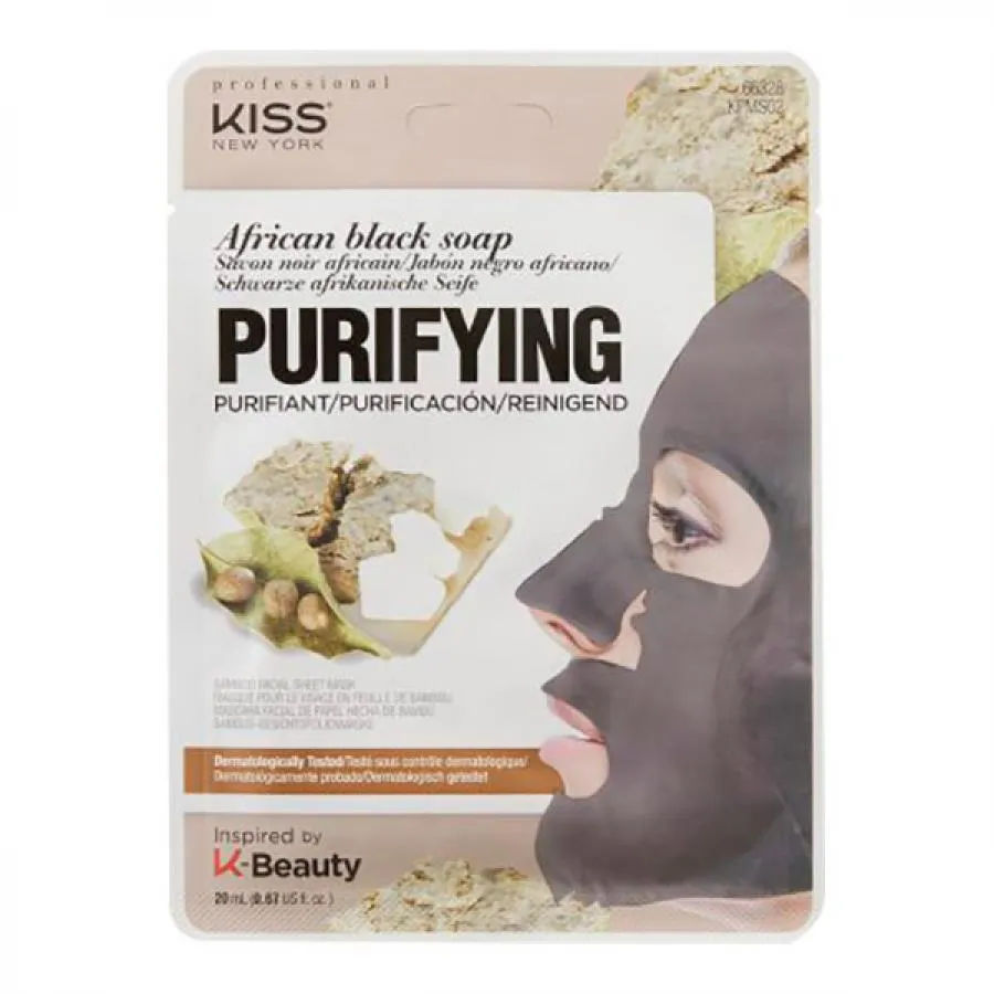 Mascara Facial Kiss New York African Black Soap 20ml