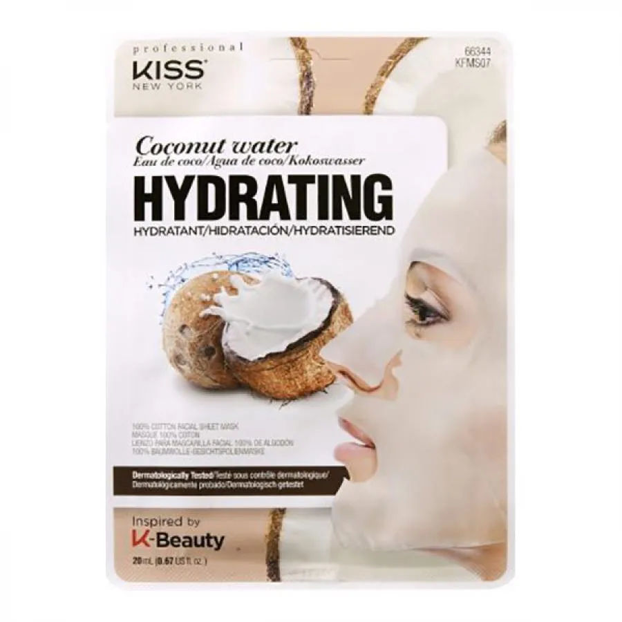 Máscara Facial Kiss New York Coconut Water 20ml