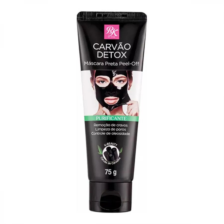 Máscara Kiss New York Preta Peel-off Carvão Detox 75g