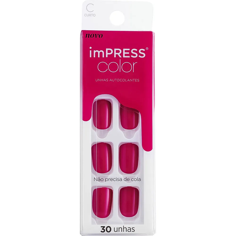 Unhas Posticas Kiss New York Impress Color Orchid Festival
