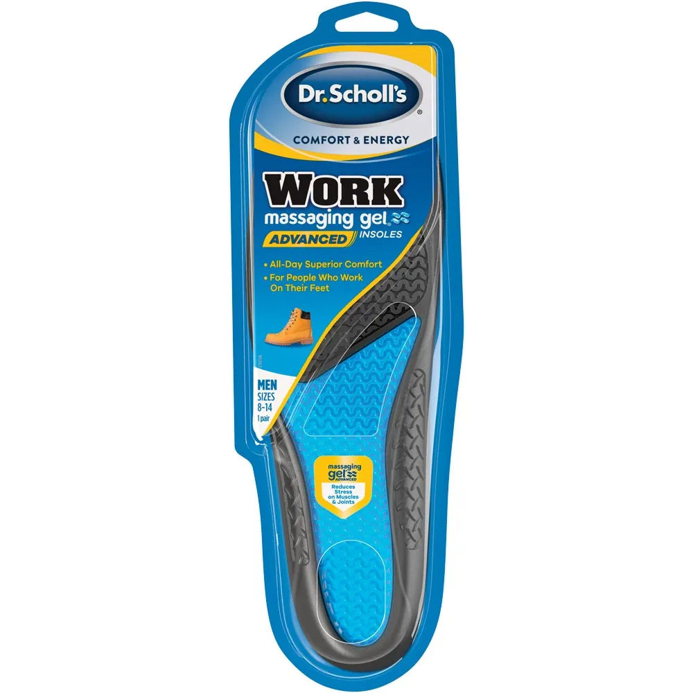 Palmilha Dr.scholl's Masculino Com 1 Par Gel Work