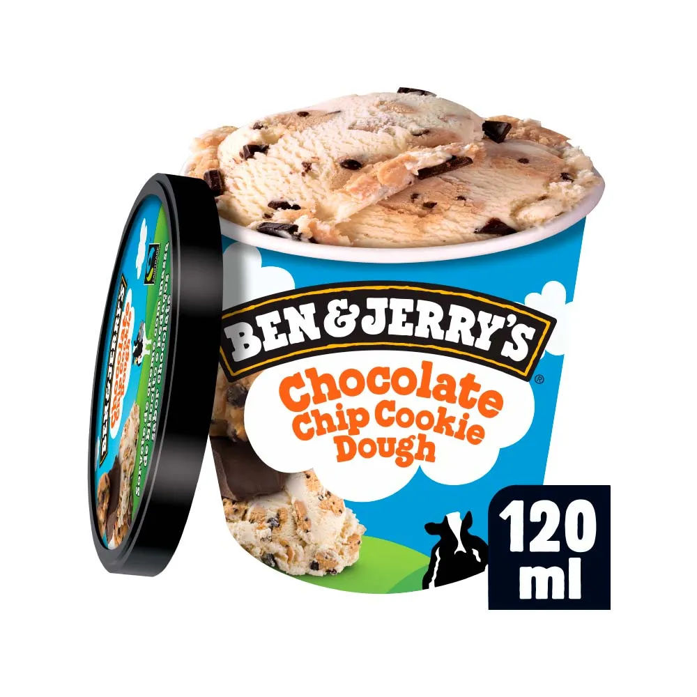 Ben E Jerrys Sorvete 120ml Chocolate Chip Cookie Dough