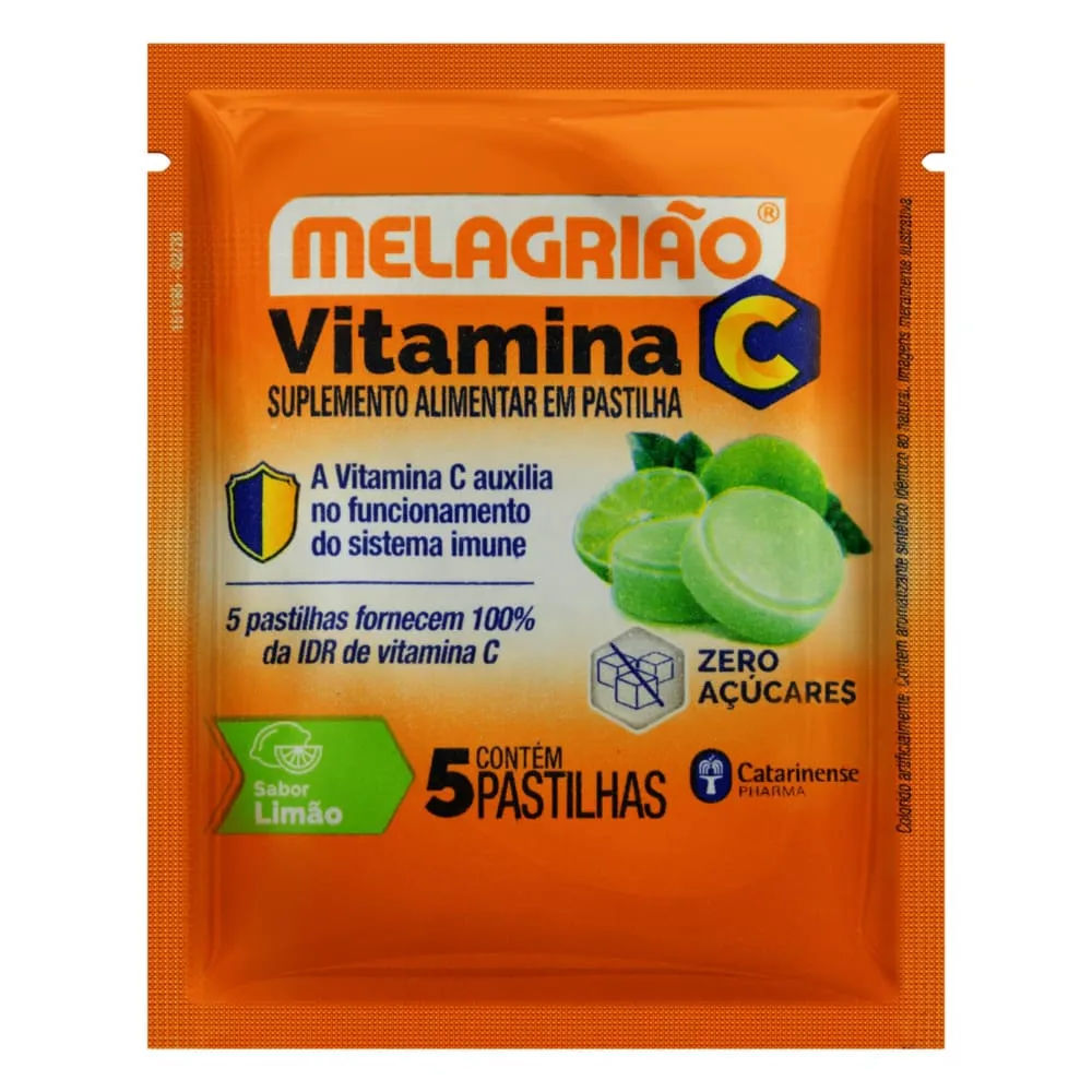 Melagriao C Limao Zero Acucar Com 5 Pastilhas