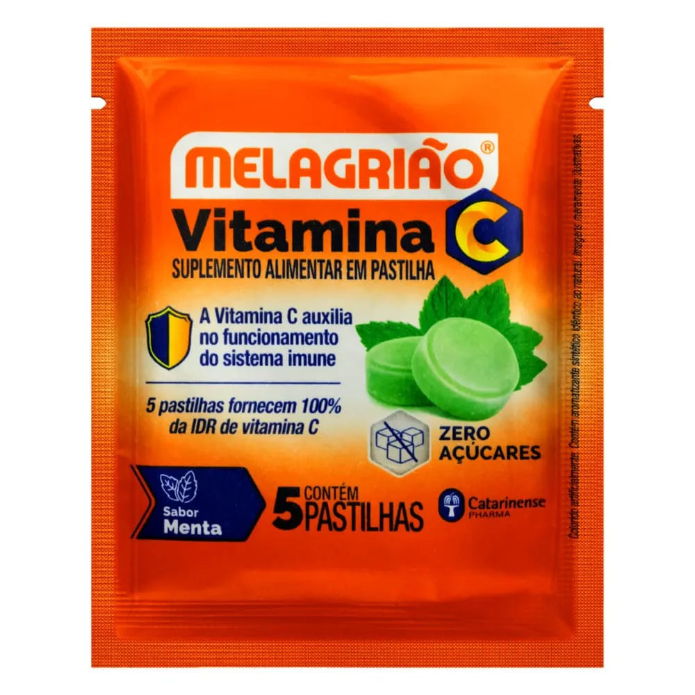 Melagriao C Menta Zero Acucar Com 5 Pastilhas