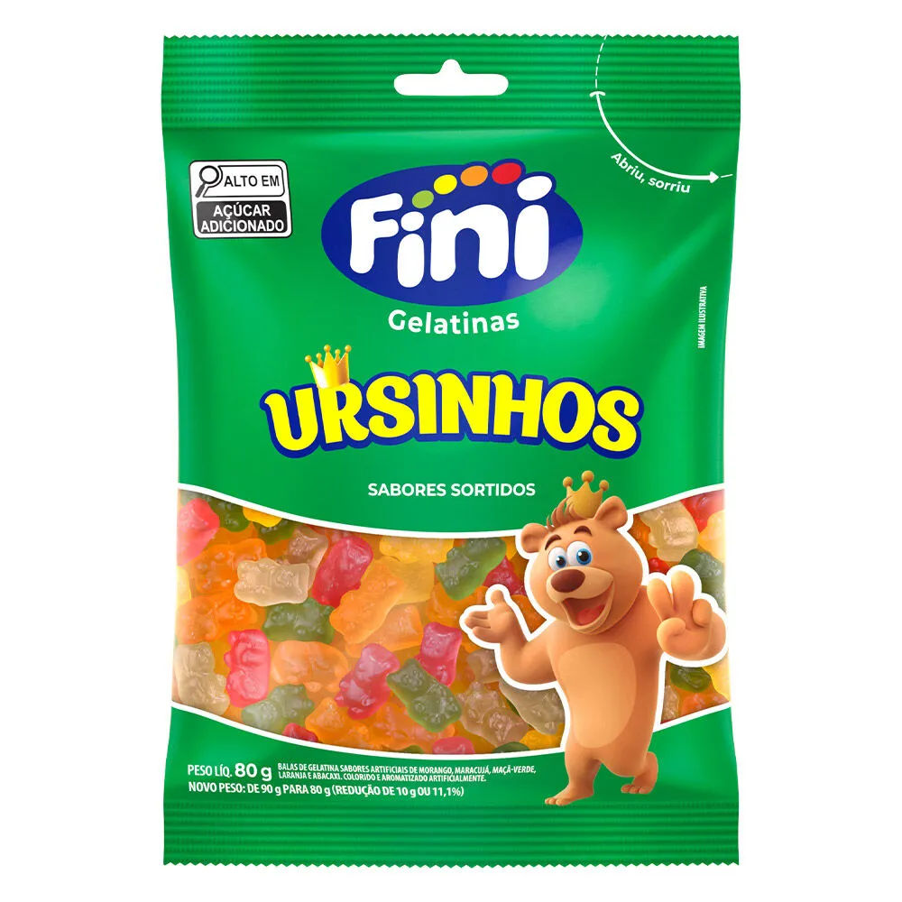 Fini Gelatina 80gr Ursinhos Brilho