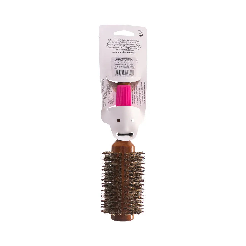 Escova De Cabelo Escobel 786 Profissional Tamanho M