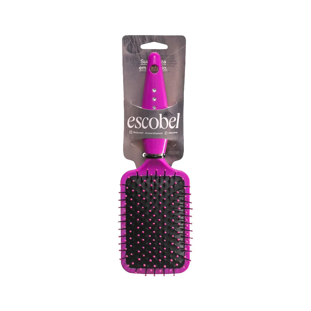 Escova De Cabelo Escobel 5450 Shine Raquete