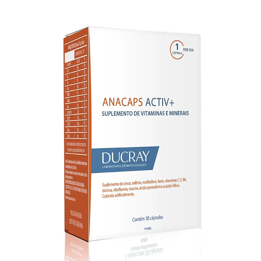 Anacaps Activ+ Ducray Com 30 Capsulas