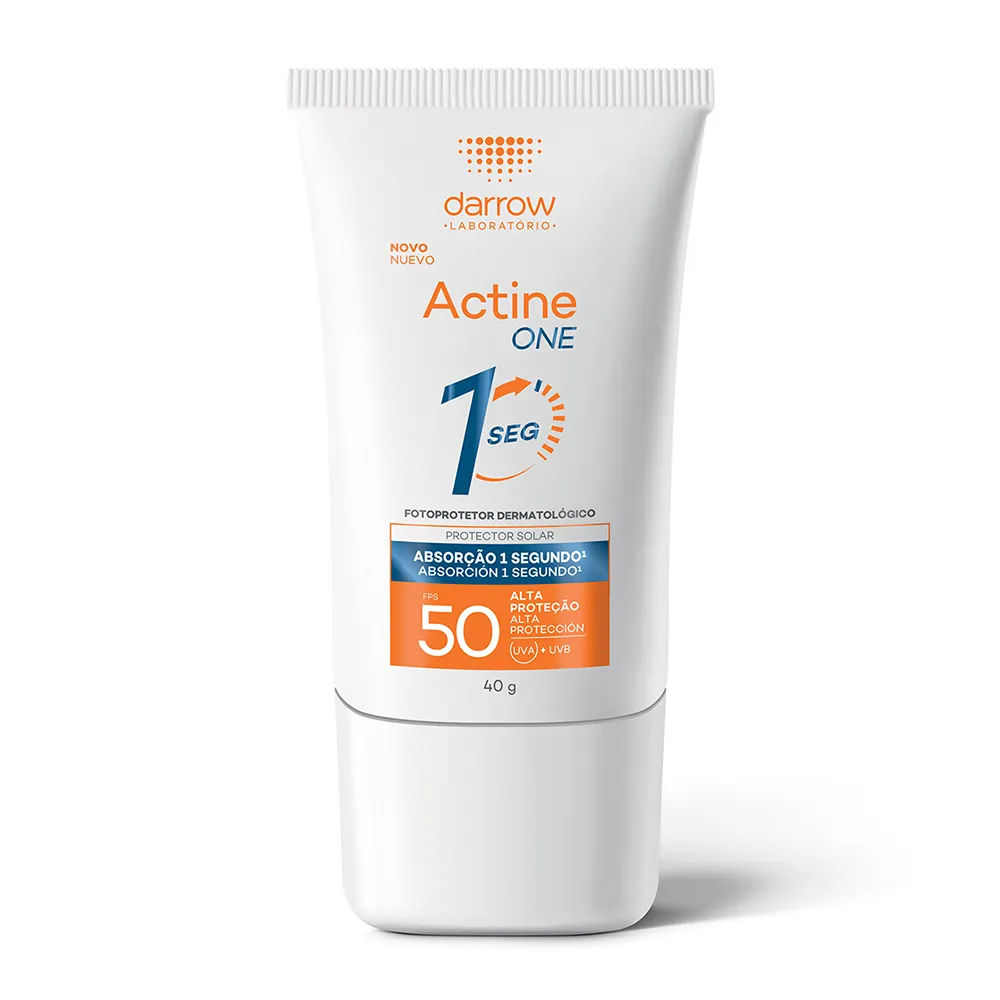 Protetor Solar Facial Dermatológico Darrow Actine One Sem Cor Fps50 40g