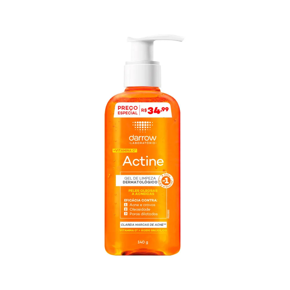 Gel De Limpeza Actine Oleosa A Acneica 140g Promocional