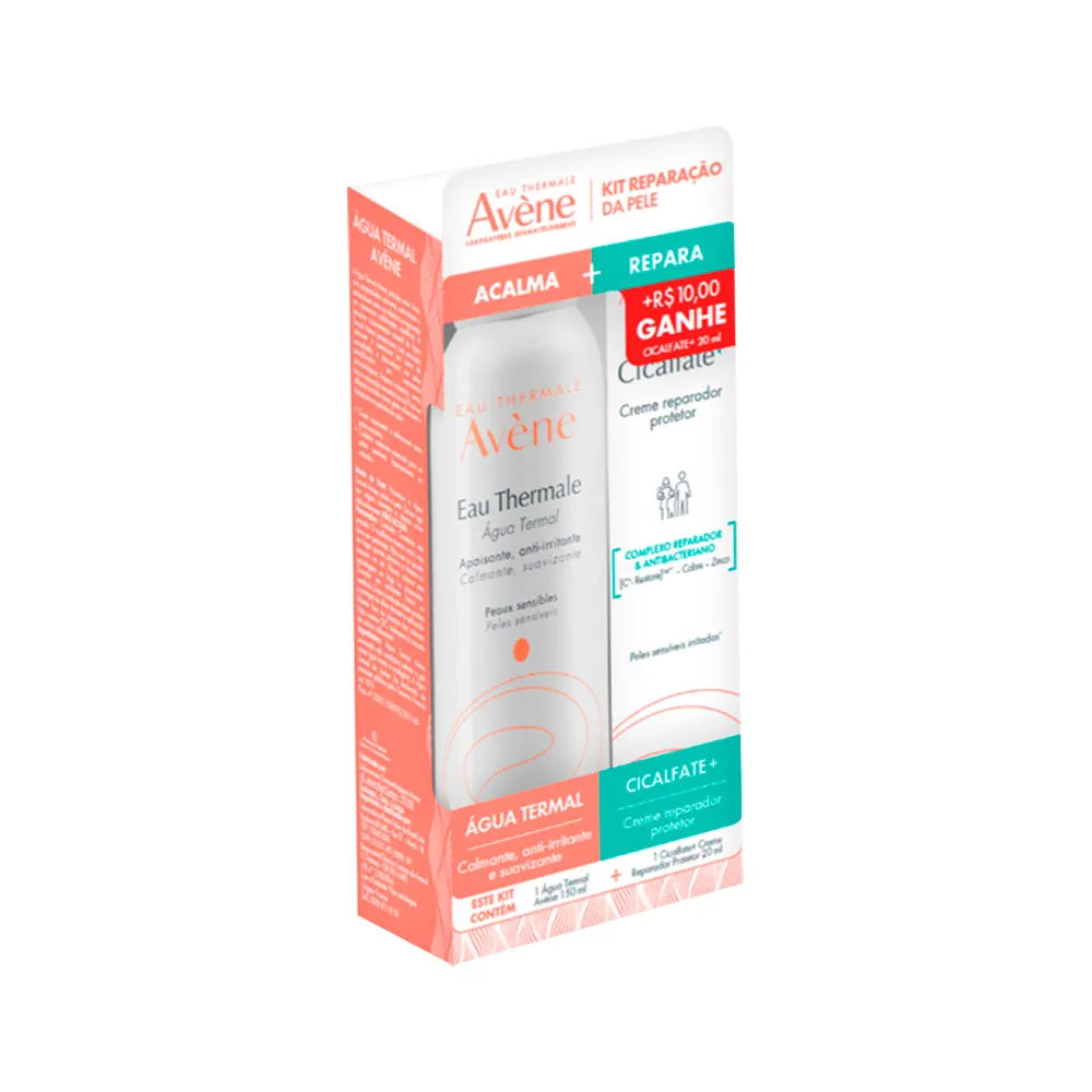Kit Avène Água Termal 150ml + Creme Reparador Cicalfate+ 20ml