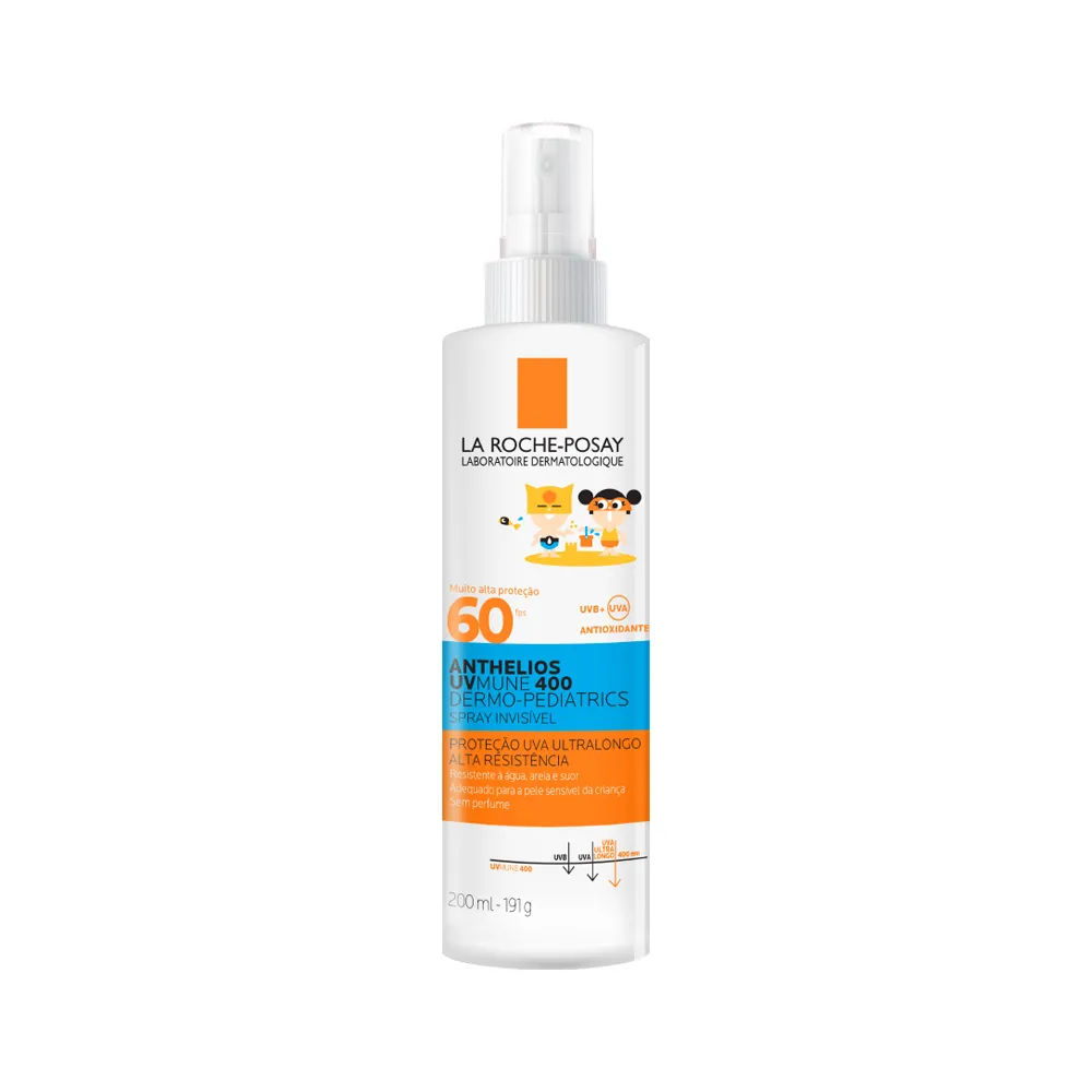 Protetor Solar Infantil em Spray La Roche-Posay Anthelios UVMune 400 Dermopediatrics FPS 60 200ml