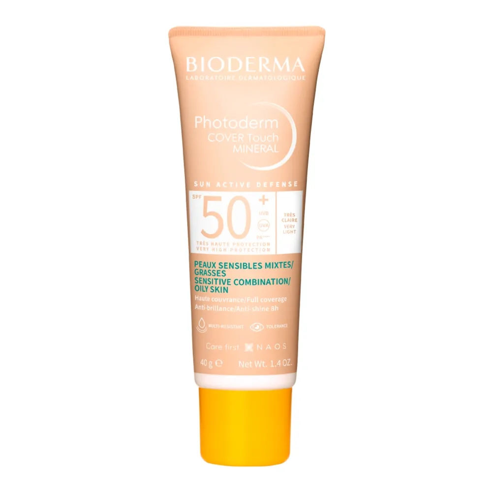 Photoderm Cover Touch Mineral Bioderma Fps 50+ Muito Claro 40g