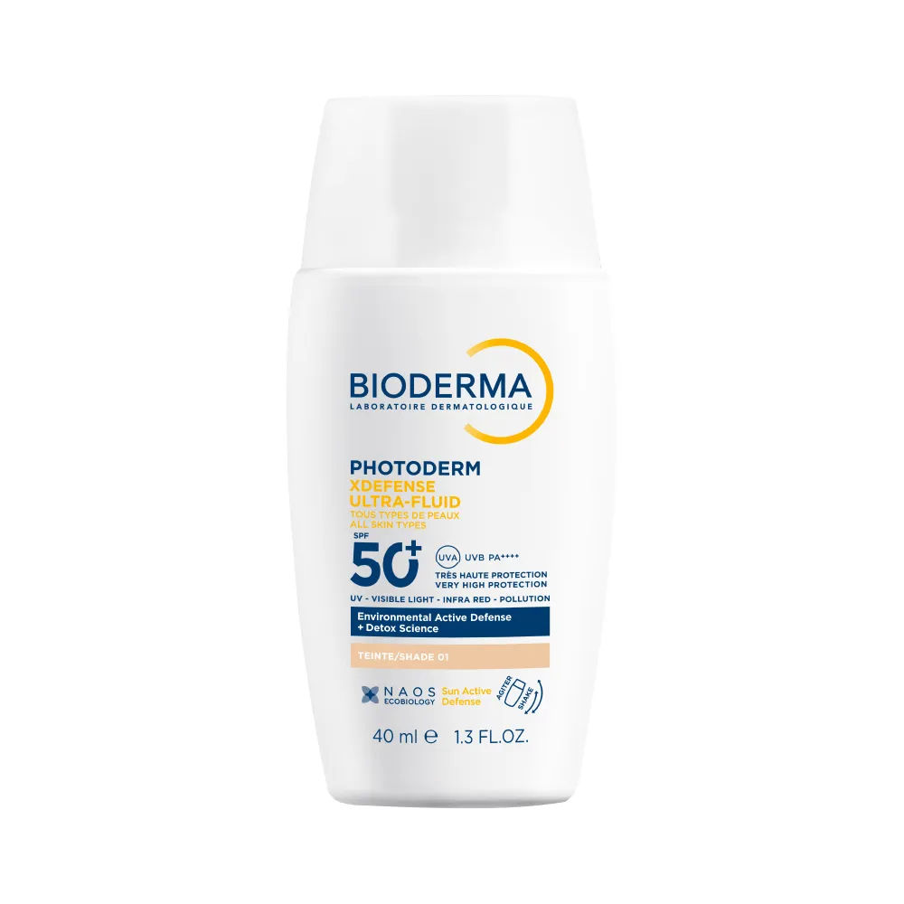 Protetor Solar Facial Bioderma Photoderm XDefense Ultra-Fluid FPS50 Cor 1 0 40ml