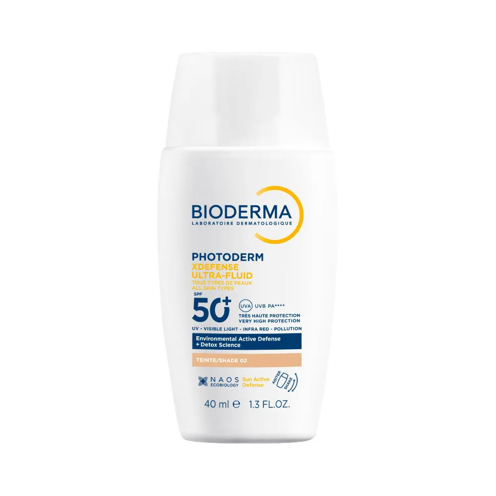 Protetor Solar Facial Bioderma Photoderm XDefense Ultra-Fluid FPS50 Cor 2 0 40ml