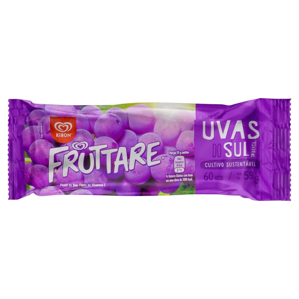Picolé Fruttare Uva 1 Unidade