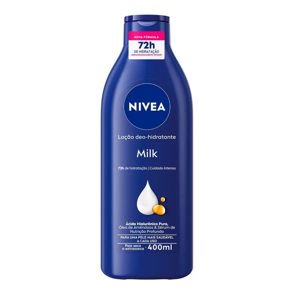 Loção Hidratante Nivea Milk Pele Seca a Extrasseca 400ml