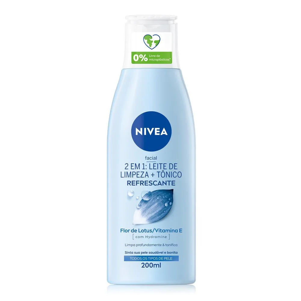 Locao Facial 2 Em 1 Leite De Limpeza E Tonico Nivea 200ml