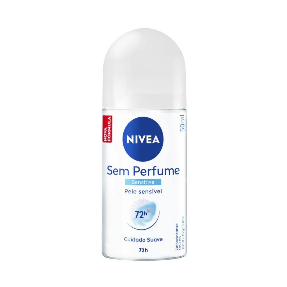 Desodorante Antitranspirante Roll-On Nivea Sem Perfume Feminino 50ml
