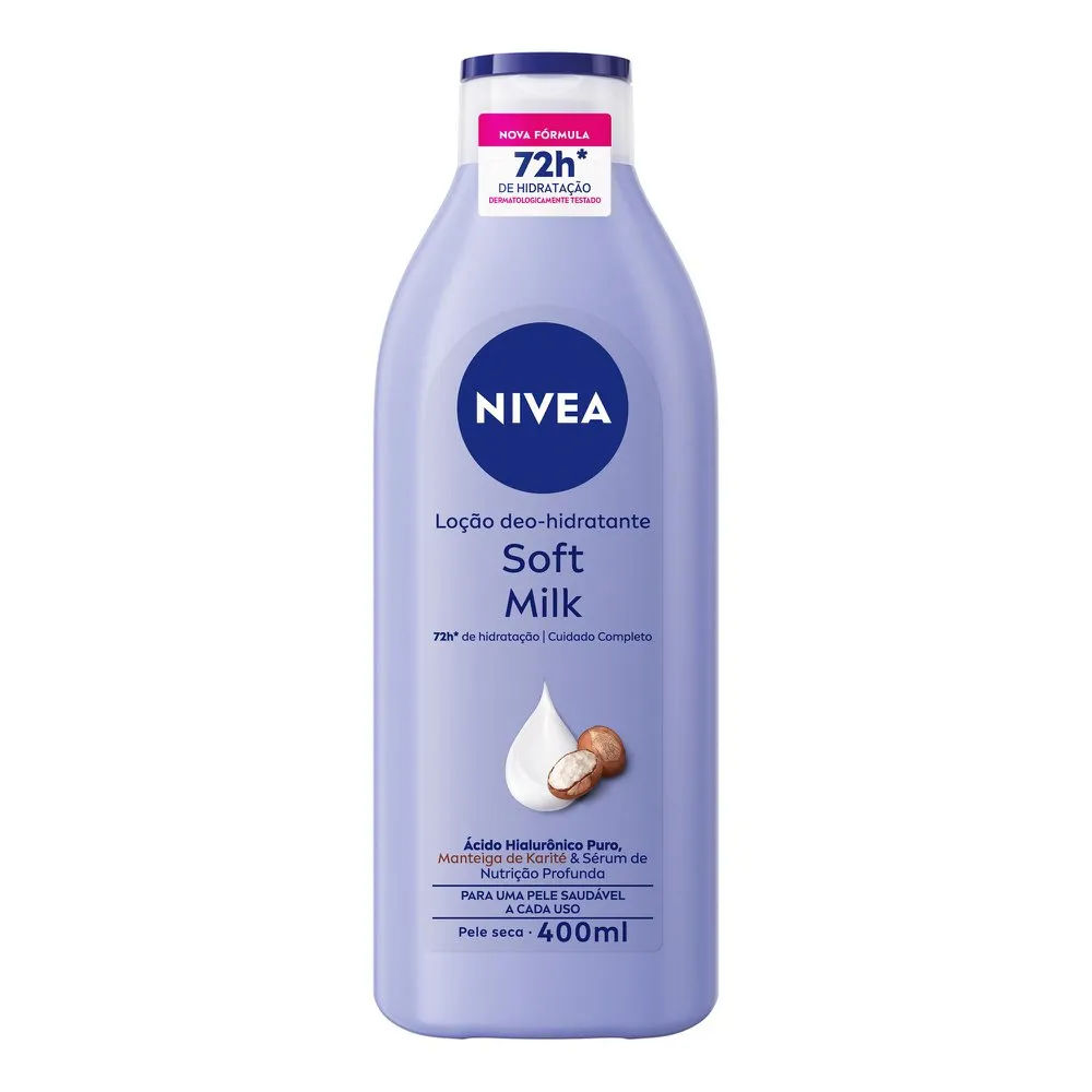 Loção Deo-Hidratante Nivea Soft Milk 400ml