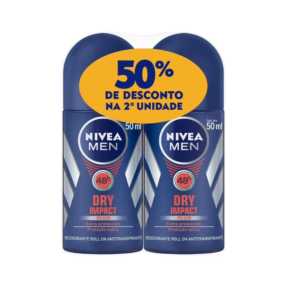 Desodorante Antitranspirante Roll-On Nivea Men Dry Impact 50ml